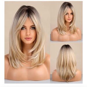 Stylish Ombre Blonde Wig for Women